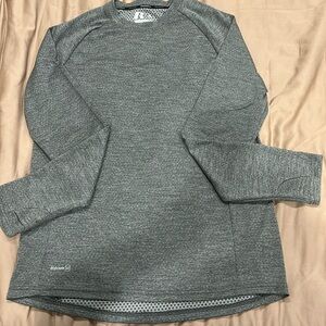 Men’s Longsleeve Grey Athletic Workout Shirt Dri-Fit Size Medium Odor Protection